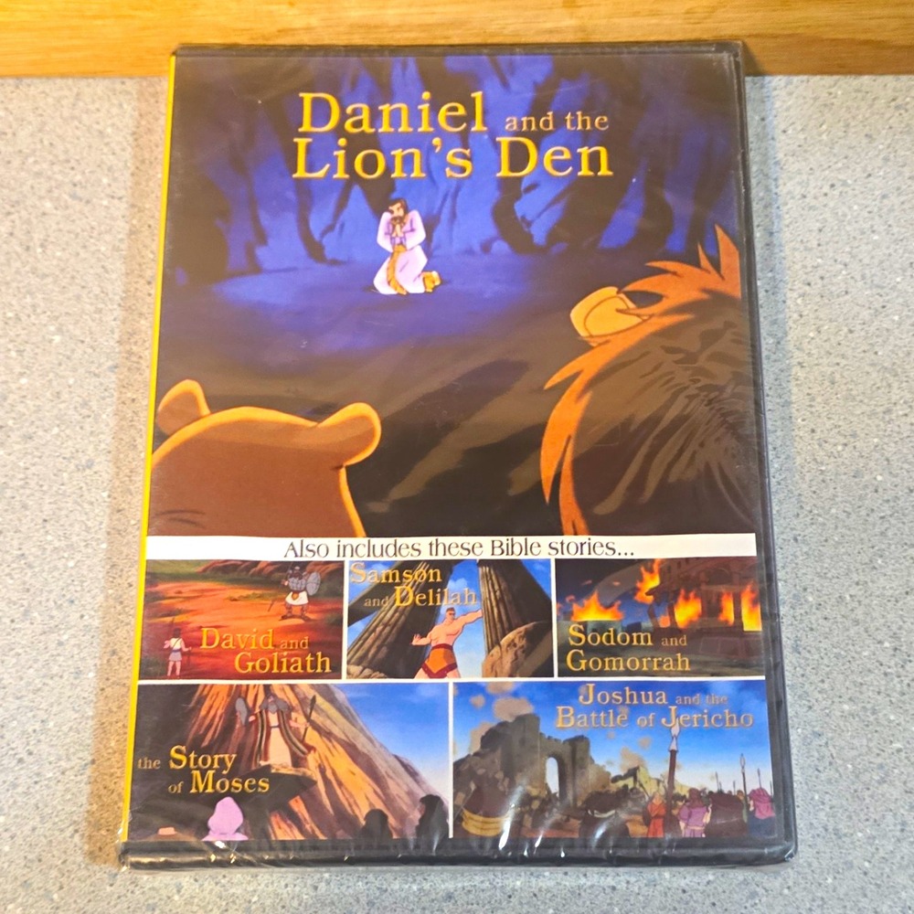Bible Stories Daniel and the Lion's Den 6 Movie Pack DVD Animated 290 Minutes